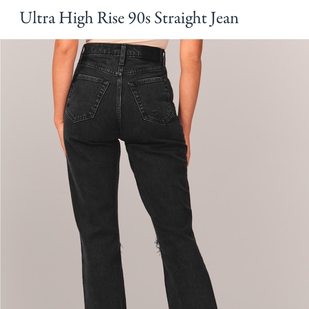 A&F Ultra High Rise 90s Straight Jeans